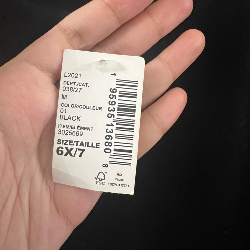 NWT The Children's Place Sz 6X/7 Girl's Pink Satin Black Velour Christmas - Picture 5 of 14